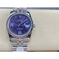 Kỹ Thuật Số Datejust Nữ Tự Động Cơ Cao Cấp Charm Đồng Hồ ROLEX Thể Thao Giải Trí Mặt Số Màu Tím Đồng Hồ Thời Trang