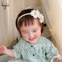 KYII 0-3y Đầu Em Bé Dây Buộc Tóc Nơ Ren Hoa Thần Tiên Phụ Kiện Tóc Sinh Nhật 100 Ngày KS017