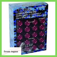 KYO-EI (Kyouei Sangyou) LEGGDURA RACING Shell Type Nut (Lock & Nut Set) M12×P1.25 Red CL53-13R