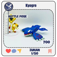 Kyogre (Battle pose) - Gen 3 vùng Hoenn - Mô hình Pokemon TOMY - YUJIN dòng ZUKAN SCALE 1/40