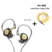 KZ EDX PRO 10 mm Mạch từ tính kép Drive Drive Tai nghe HIFI BASS BASS EARBUD SPORT QUỐC GIA Tai nghe KZ ZSN PRO ZAS SK10 Màu Đen SG