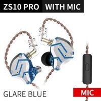 KZ ZS10 Pro 4BA 1DD Tai nghe kim loại Hybrid 10 Trình điều khiển tai nghe Bass Hifi trong Ear Monitor Thể thao Tiếng ồn phát điện thoại KZ ZAX ZSX Màu