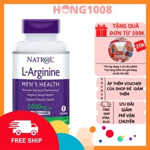 Thuốc thảo dược L-Arginine 3000mg dành cho nam giới (hộp 90 viên)