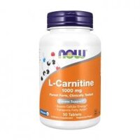 L-Carnitine 1000mg Now Foods 50 viên - Hỗ trợ vận chuyển chất béo