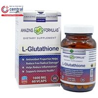 L-Glutathione 1600mg Viên uống trắng da giúp cải thiện da sạm màu, mờ nám, mờ tàn nhang - nhà thuốc Central Pharmacy