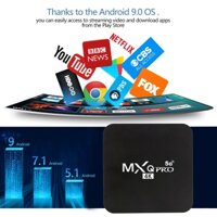 l? hàng nhanh TV box MXQ PRO Androidbox 4gb 4K tivibox Android:10.1 1+8G/2+16G Bạn có thể xem youtube và vân vân smartbo