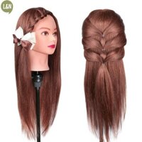 L & N Đầu ma-nơ-canh Chuyên Nghiệp Tóc Con Người Thực Hành Kiểu Tóc Búp Bê Làm Tóc Mới