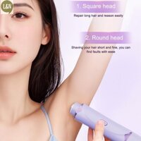 L & N  Máy cạo lông loại bỏ hai đầu dành cho nữ Dao cạo điện có thể sạc lại Máy cạo râu không đau nhẹ nhàng Máy cạo râu cho cơ thể Khu vực riêng tư mới