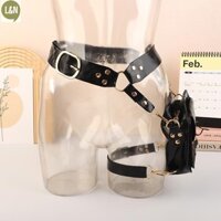 L & N  Retro Punk Da PU Thắt Lưng Túi Thả Chân Túi Vuông Túi Thắt Lưng Ngoài Trời Chân Túi Điện Thoại Xe Máy Cross Fanny Túi Mới