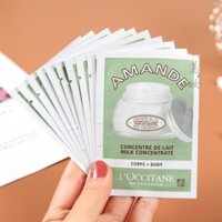 L 'Occitane Sweet Almond Firming Body Lotion 6ml Mẫu Kem dưỡng thể hạnh nhân Dưỡng ẩm và dưỡng ẩm 6ml * 10 chiếc