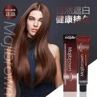 L 'oreal Mesia Thuốc Nhuộm Tóc Nam Nữ Thuốc Nhuộm Kem Nâu Thực Vật Tự Nhiên Nhà Màu Sắc Phổ Biến Tóc Trắng [xds]