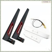 [L P V Q] Cáp U.Fl băng tần kép 2X8Dbi M.2 IPEX MHF4 cho thẻ AX210 NGFF