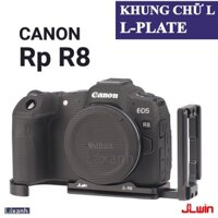 L-Plate CANON R8 Rp | Khung chữ L quay dọc Lplate bracket giá đỡ đế thép khung bảo vệ handcase hand grip