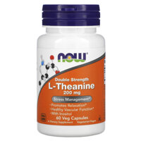 L-Theanine 100mg / 200 mg. Now Foods / California Gold. Giúp thư giãn giảm căng thẳng, hỗ trợ trí não. WITHOUT Soy