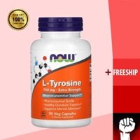 L-Tyrosine | Now L-Tyrosine Extra Strength [750mg] | Hỗ trợ thần kinh và tuyến giáp khỏe mạnh - Muscle Fitness