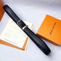 L _ V _ Louis Vuitton Da Thật Chính Hãng Kinh Doanh Nam Thắt Lưng Pin Khóa Nữ Thiết Kế Thời Trang Thắt Lưng Da Bò Dây Thắt Lưng Chiều Rộng 3.4cm SIze 95-125cm L2