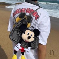 L & Y 2024 Phong Cách Mới Giả Mickey Denim Túi Xách Retro Tất Cả Trận Đấu Túi Đeo Vai Niche