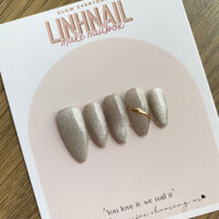 L036 nailbox handmade mắt mèo tráng gương gel nổi