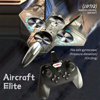 L0712 RC Plane 2.4G Máy bay điều khiển từ xa Máy bay cảm biến trọng lực Máy bay lượn có đèn EPP Foam Fighter cho bé trai Trẻ em