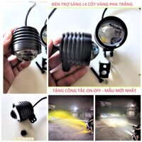 L4 Bi Cầu 2 Màu: Đèn Trợ Sáng Cốt Vàng Pha Trắng- Vỏ Hợp Kim Chống Nước, Đồ Chơi Xe Máy Đẳng Cấp