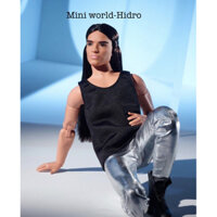 L9 Búp bê BARBIE Signature Looks Ken Doll 9 Long Brunette Hair Posable body khớp made to move chính hãng Mattel Looks 9