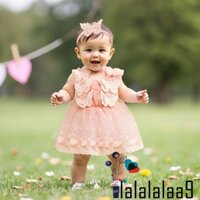 La-2-bộ Đồ Bé Gái Ren Bướm Tay Lưới Váy Viền Body Có Băng Đô