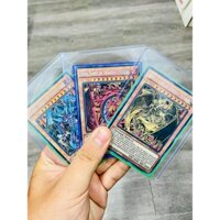 Lá bài thẻ bài Yugioh Combo Tam Ảo Thần Urira Hamon Raviel - Prismatic Secret Rare - Tặng bọc bài nhựa bảo quản