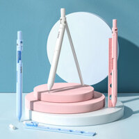 La bàn chuyên nghiệp với máy bút chì cơ học Toán học Công cụ ding 0.7mm S & 6 Erasers và nhà cai trị đồ dùng văn phòng phẩm cho học sinh Các nhà thiết kế giáo viên Công nhân