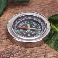 La bàn kim loại cầm tay ngoài trời, la bàn Trung Quốc, la bàn chính xác cao 75mm, la bàn đa chức năng, nam châm mạnh