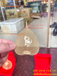 Lá Bồ Đề Chữ Lộc Mạ Vàng 24K Ốp Lưng Điện Thoại