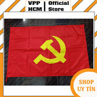 Lá Cờ Đảng SIZE Bự 1.2m x 1.8m, Cờ búa liềm, Vải PHI BÓNG đẹp