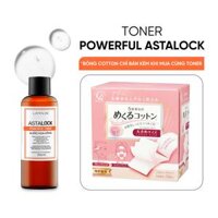 Lá House - Astalock Powerful Toner - 100ml và Bông tẩy trang Cotton Labo 5 lớp 70 miếng lớn-201079