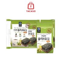 Lá Kim Tẩm Dầu Ăn Oliu Liền Dầu Vị Truyền Thống Daesang Hàn Quốc Bịch 45G ( 5G x 9 Gói)