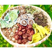 Lá nam 10 vị:  (lá sen, giảo cổ lam, vỏ bưởi, thảo quyết minh,sơn tra chỉ thưc)