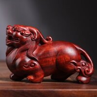 Lá Nhỏ Gỗ Đàn Hương Đỏ Khắc Gỗ Pixiu Tay Cầm Mảnh Gỗ Đàn Hương Tay Cầm Nồi Chơi Mảnh Gỗ Chắc Chắn Khắc Thủ Công Gỗ Gụ Wenwan20250328