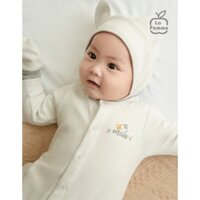 [LA POMME] Bộ Dài Tay La Pomme Cúc giữa Meowy Cat