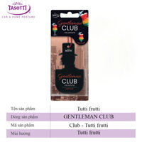 Lá thơm treo xe ô tô TASOTTI GENTLEMAN CLUB khử mùi xe, có nhiều mùi hương - Tutti frutti