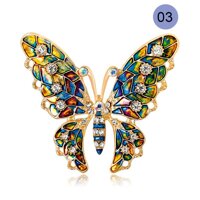 La vis Corsage Brooch Pin Alloy Butterfly Jewelry Decoration Accessories Gift For Blouse Dress [bonus]