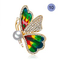 La vis Corsage Brooch Pin Alloy Butterfly Jewelry Decoration Accessories Gift For Blouse Dress [bonus]