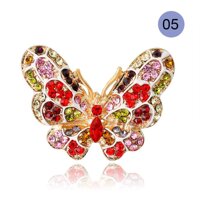 La vis Corsage Brooch Pin Alloy Butterfly Jewelry Decoration Accessories Gift For Blouse Dress [bonus]