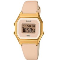 LA680WEGL-4DF | Đồng Hồ Casio | Nữ | Dây Da | Mặt Điện Tử Cổ Điển | Chống Nước