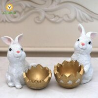 Labaicai 2 Tượng Thỏ Cây Cảnh Quan Micro Dễ Thương