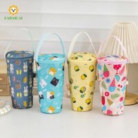 Labaicai 4 Túi đựng cốc rơm Dây kéo Mua sắm bền