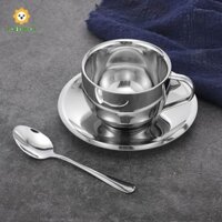 Labaicai Espresso Cốc Latte Sữa chống bỏng Du lịch bằng thép không gỉ Đồ uống chống vỡ