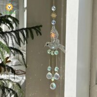 Labaicai Hummingbird Suncatcher Đầy màu sắc Rainbow Maker Quà tặng Trang trí sân vườn ngoài trời
