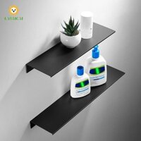 LABAICAI Kệ treo tường phòng tắm LABAICAI 1 chiếc 30 / 40 / 50 cm Đen, Trắng đục lỗ Hợp kim nhôm Kệ bếp