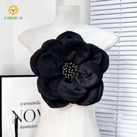 Labaicai Miếng dán hoa lớn Handmade Váy dạ hội may