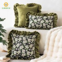 Labaicai Ruffle Gối Sofa / Giường Mềm Cổ Điển