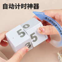 Labe Flip Cảm Ứng Hẹn Giờ Xoay Nhà Bếp Khối Rubik Hẹn Giờ Điện Tử Sạc Học Tập Nhắc Nhở Dụng Cụ Tiện Dụng #JSQ0217#