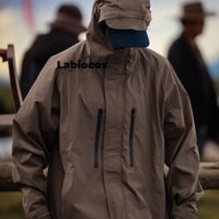 Labiocos Áo khoác có mũ trùm đầu dài tay không thương hiệu cho mùa xuân thu